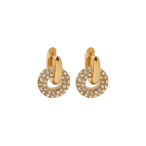 Boucles d'oreilles Doubles or - Acier inoxydable