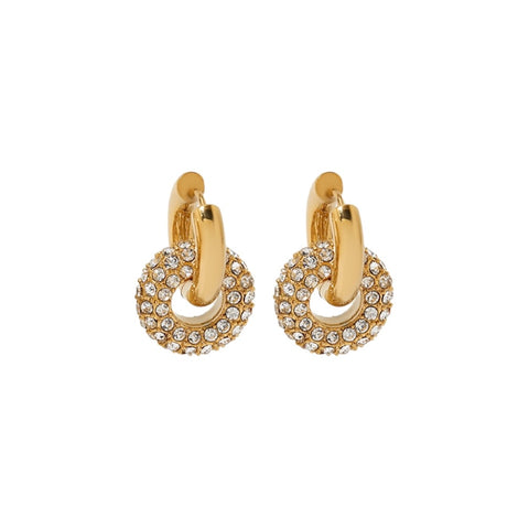 Boucles d'oreilles Doubles or - Acier inoxydable