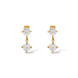 Boucles d’oreilles Lia or - Acier inoxydable