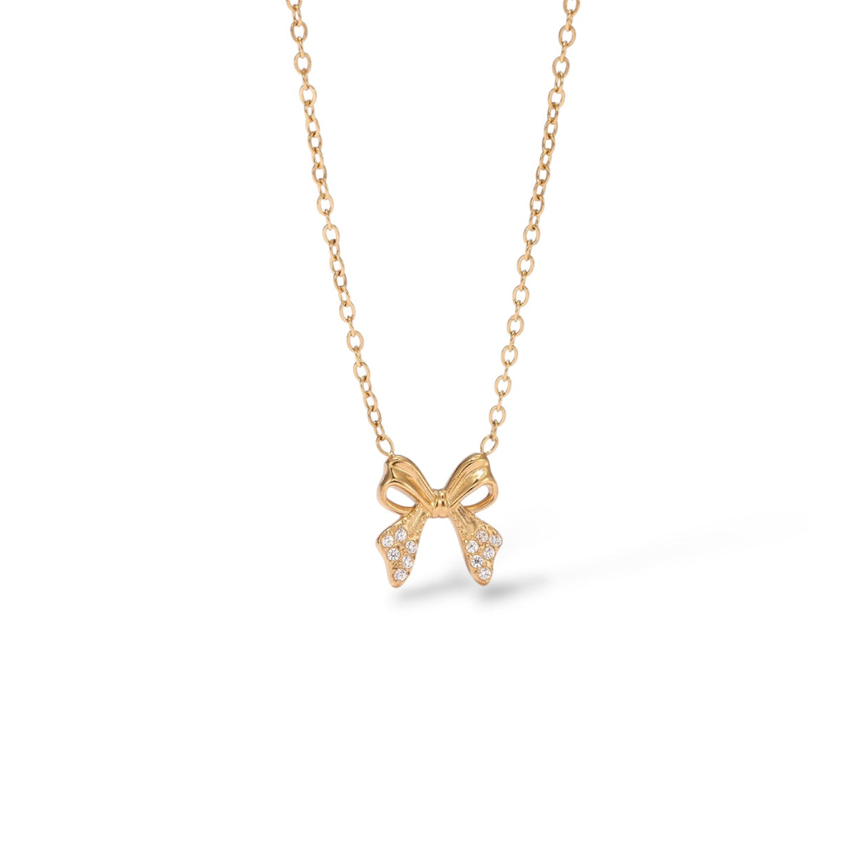 Collier Boucle zirconium 2.0 or - Acier inoxydable
