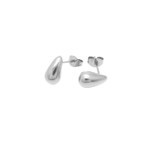 Boucles d’oreilles Mini gouttes argent - Acier inoxydable