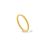 Bague Luna or - Acier inoxydable