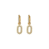Boucles d'oreilles Halo or - Acier inoxydable
