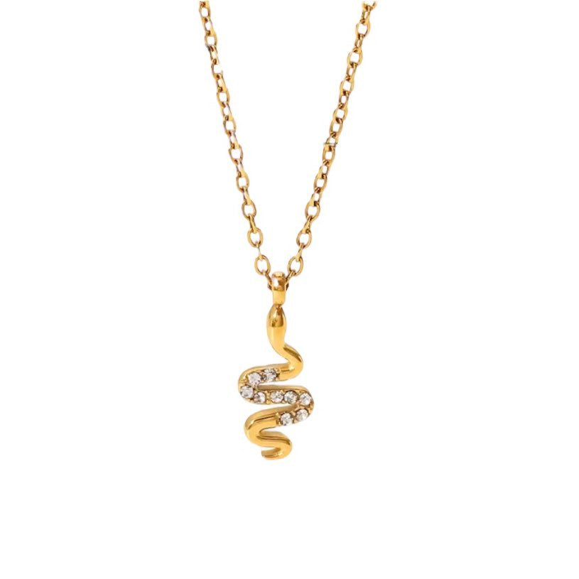 Collier Petit serpent - Acier inoxydable
