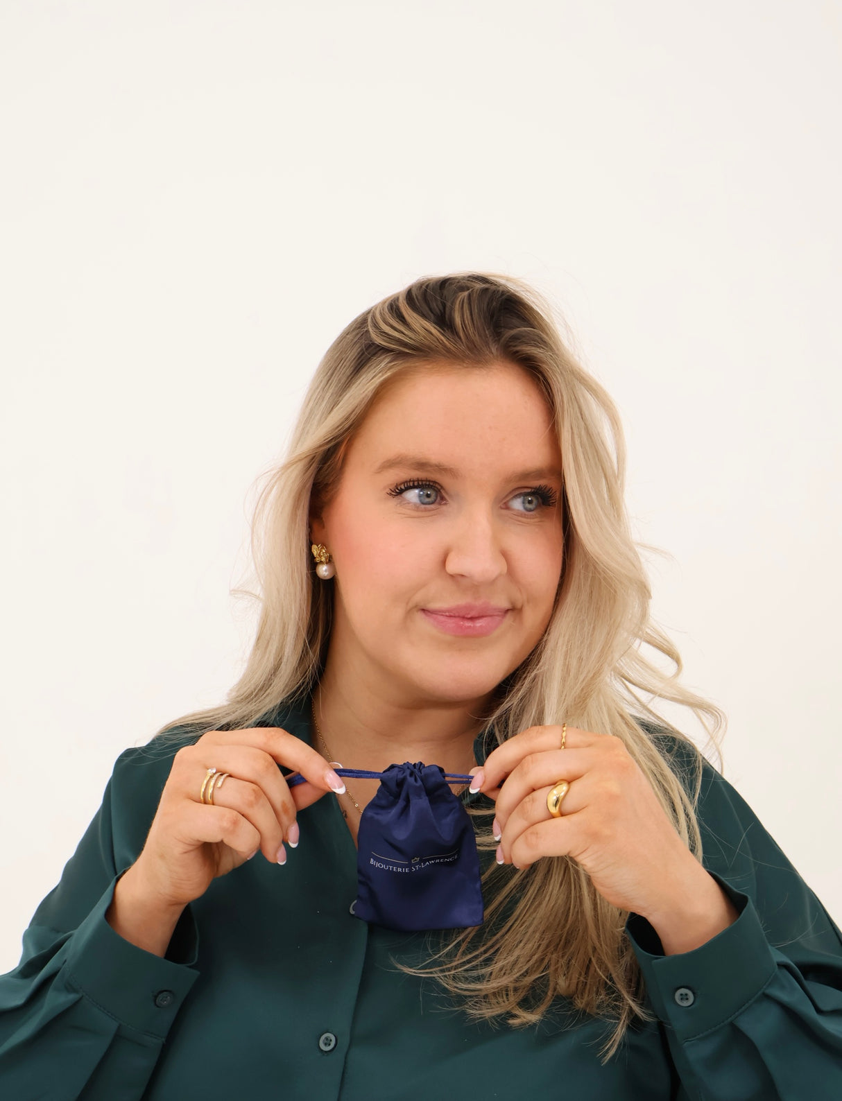 Boucles d’oreilles Perline or - Acier inoxydable