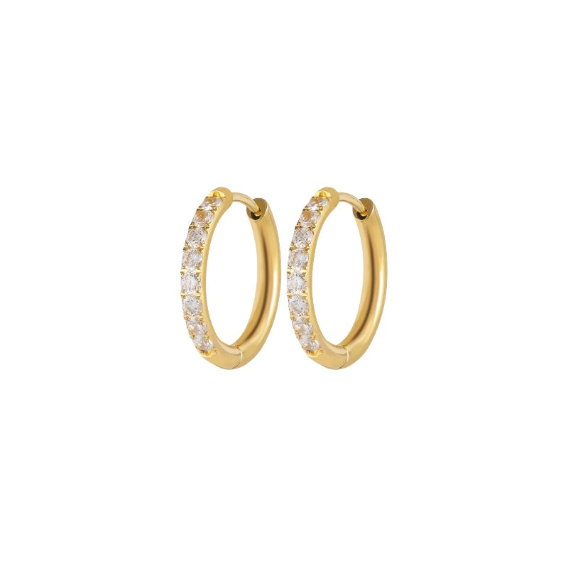 Anneaux semi éternité 2.0 or 14mm - Acier inoxydable