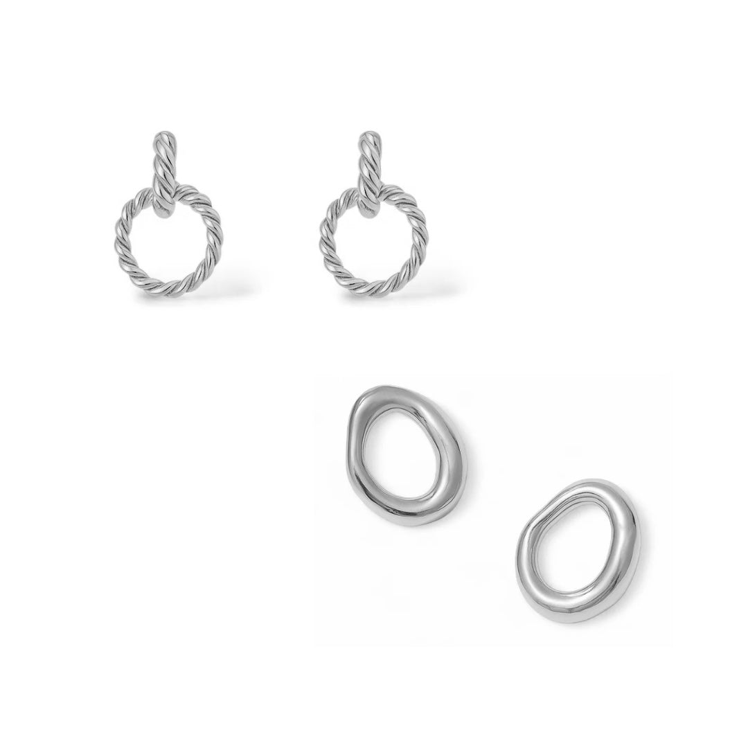 Boucles d'oreilles Pure et Célestia argent