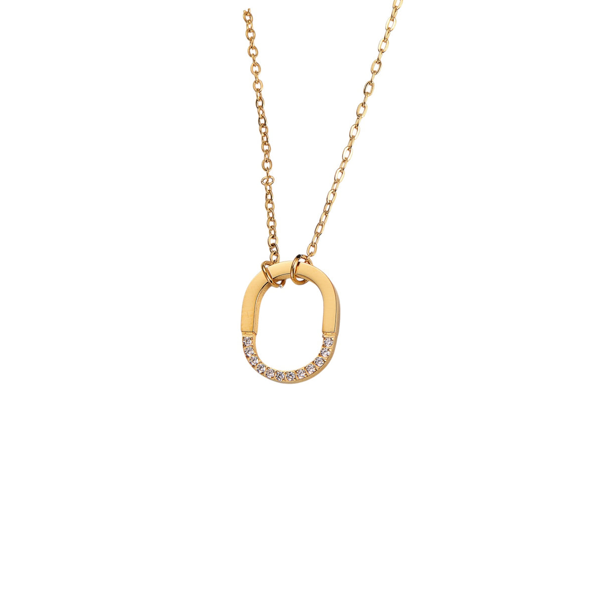 Collier Sienna or - Acier inoxydable