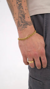 DISPONIBLE 22 OCTOBRE 18H - Bracelet Cubain 5 à 7mm - Or