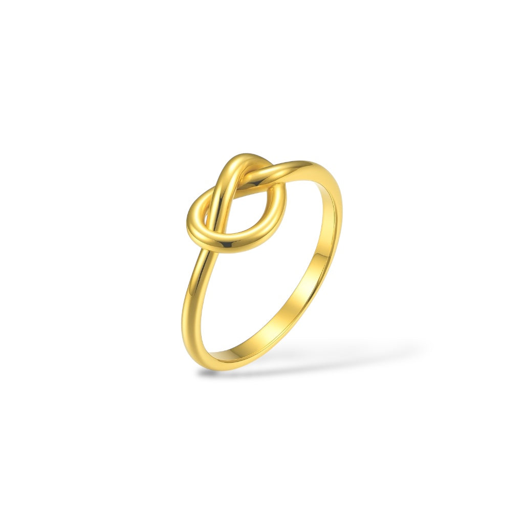 Bague Boucle or - Acier inoxydable