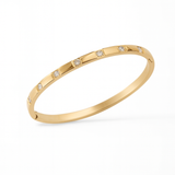 Bracelet bangle Éclat or - Acier inoxydable