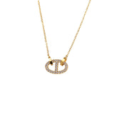 Collier Diana or - Acier inoxydable