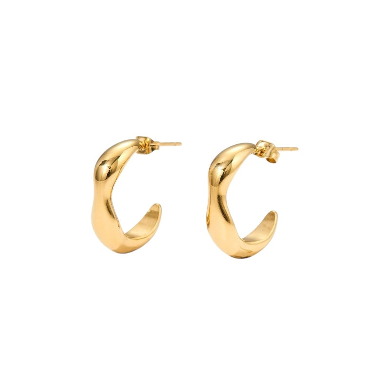 Boucle d’oreille Aube or - Acier inoxydable