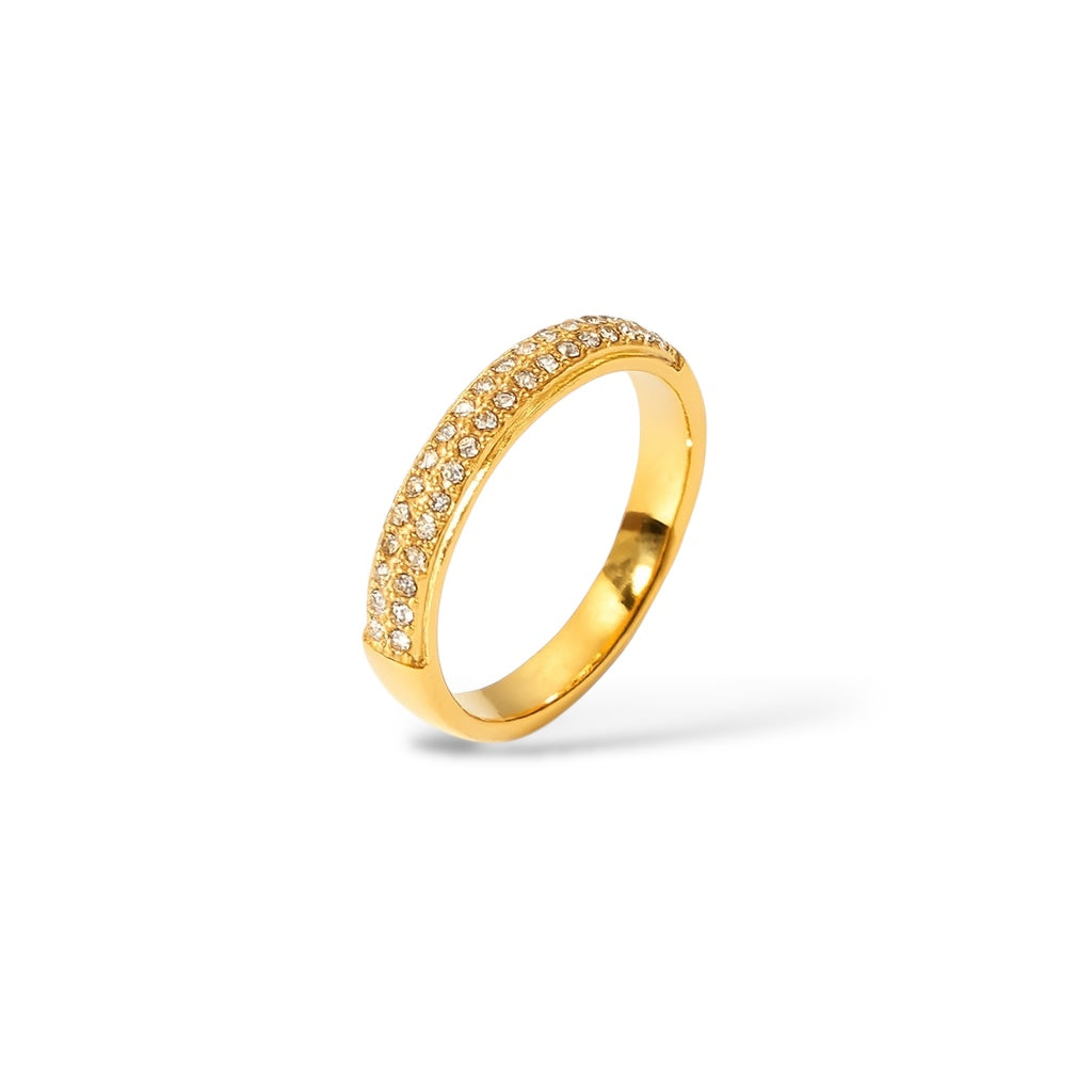 Bague Sophia or -Acier inoxydable