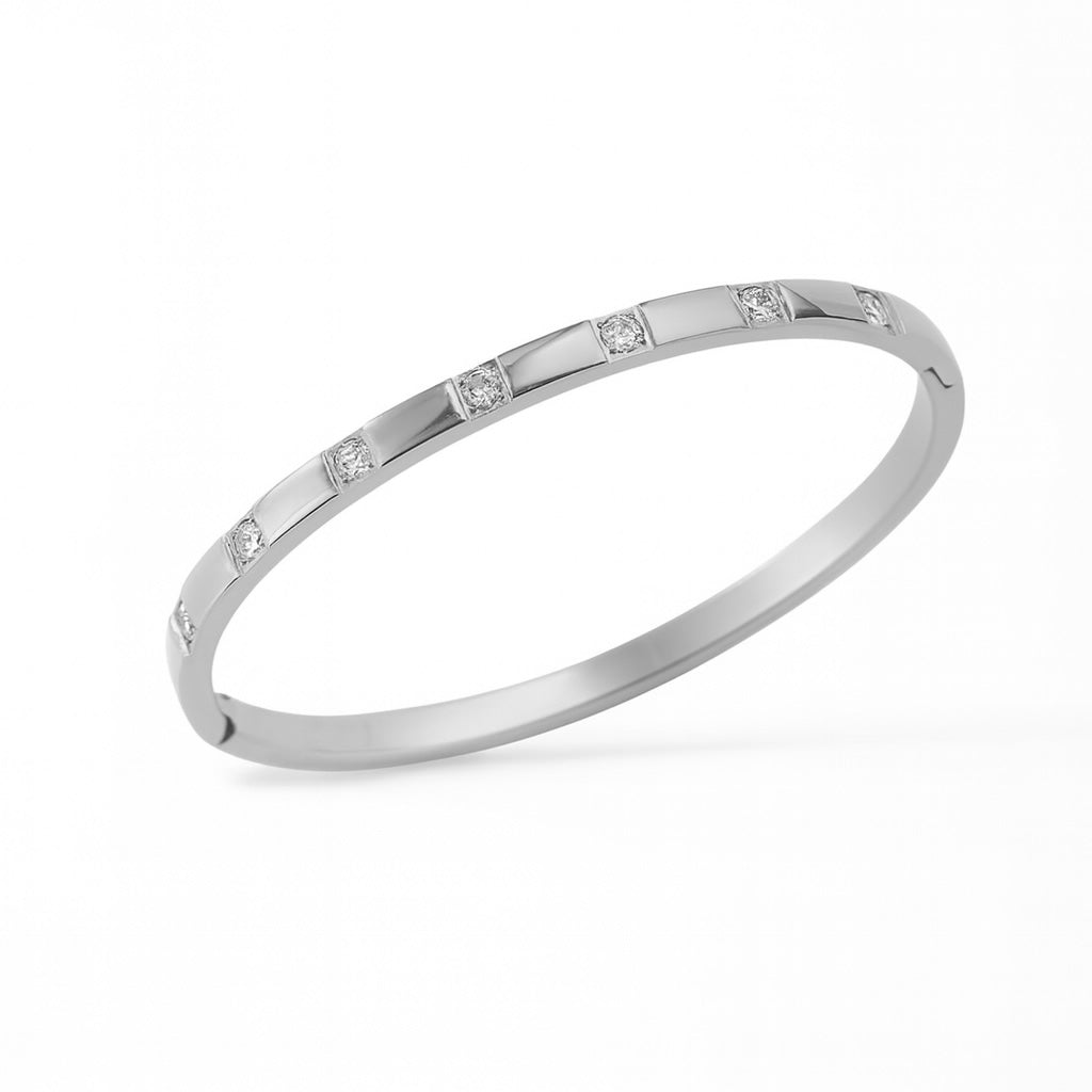 Bracelet bangle Éclat argent - Acier inoxydable