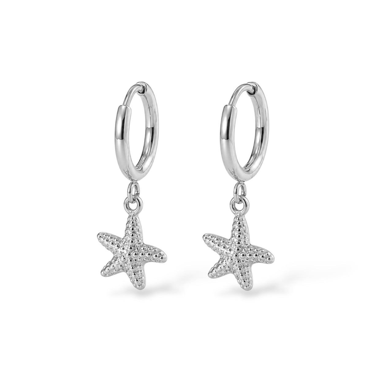 Boucles d’oreilles Étoile de mer - Argent