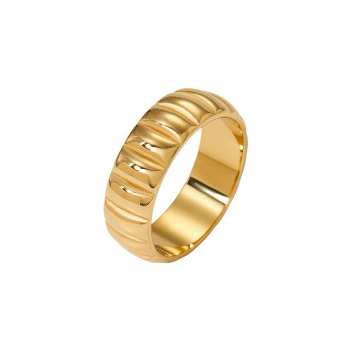 Bague Sublime or - Acier inoxydable