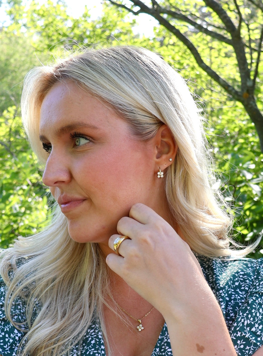 Boucles d’oreilles Fleur - Argent