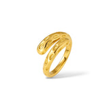 Bague Duna or - Acier inoxydable