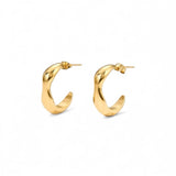 Boucle d’oreille Aube or - Acier inoxydable