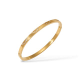 Bracelet bangle Glow or - Acier inoxydable