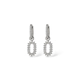 Boucles d'oreilles Halo argent - Acier inoxydable
