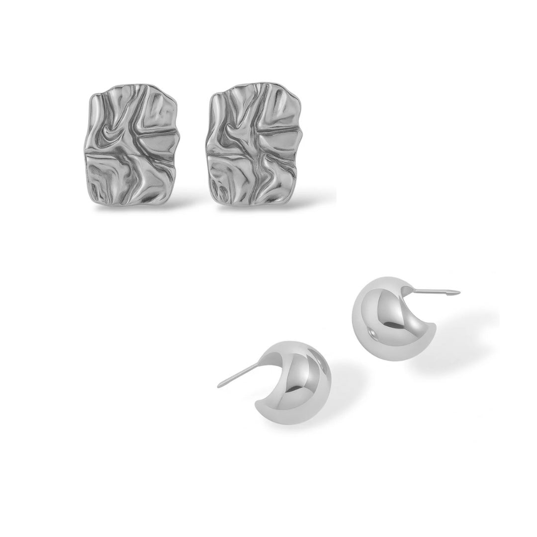 Boucles d'oreilles Mila et Orella argent
