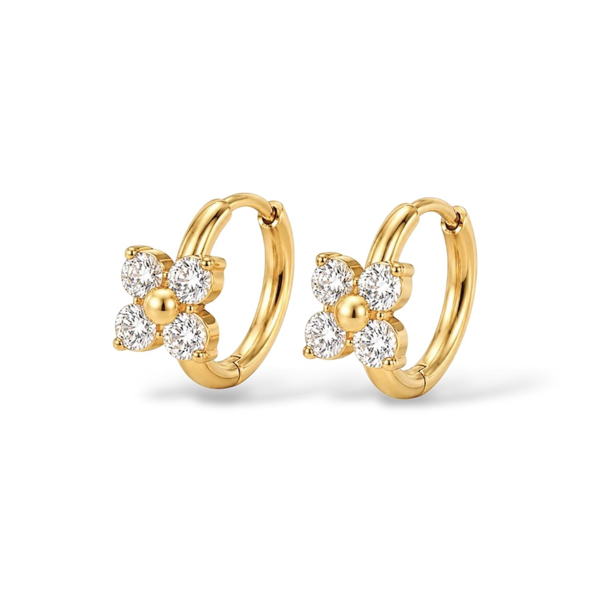 Boucles d’oreilles Fleur - Or