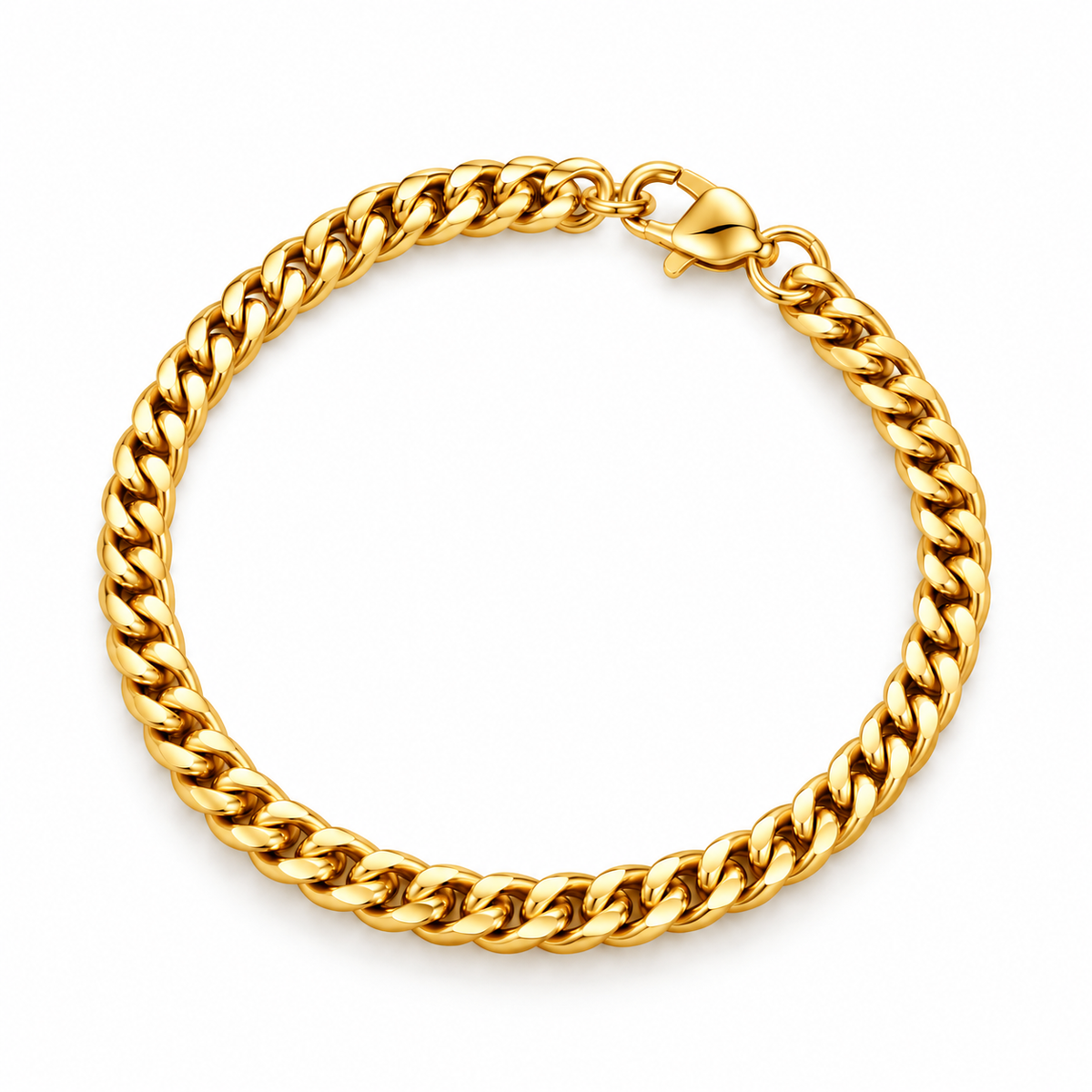 DISPONIBLE 22 OCTOBRE 18H - Bracelet Cubain 5 à 7mm - Or
