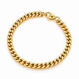 DISPONIBLE 22 OCTOBRE 18H - Bracelet Cubain 5 à 7mm - Or