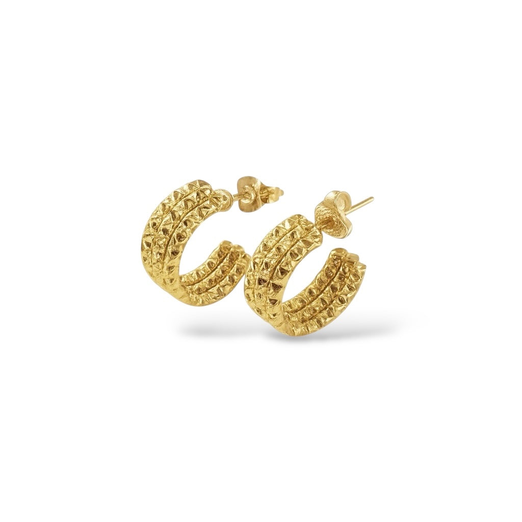 Boucle d’oreille Noa or - Acier inoxydable