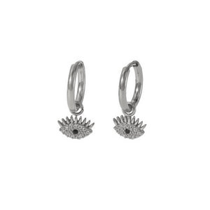 Boucles d’oreilles yeux argent - Acier inoxydable