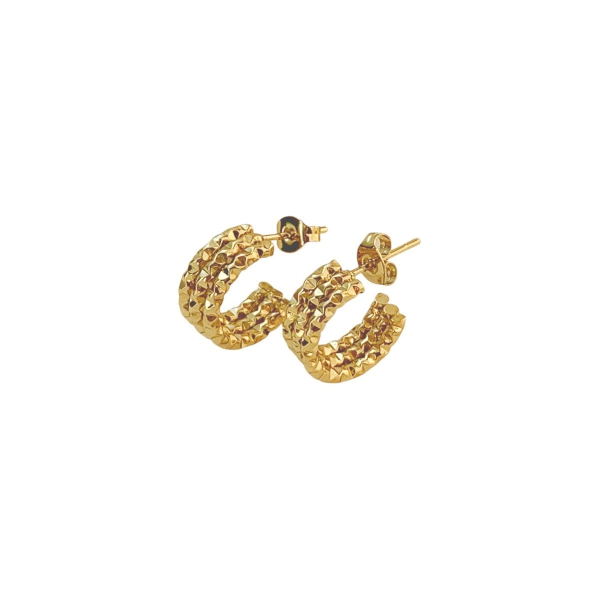 Boucle d’oreille Noa or - Acier inoxydable