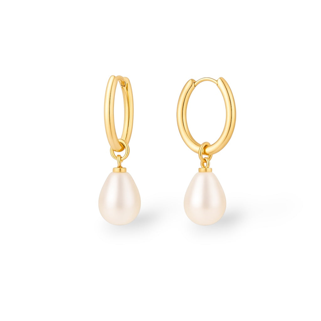 Boucle d’oreille Opaline or - Acier inoxydable