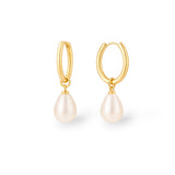 Boucle d’oreille Opaline or - Acier inoxydable