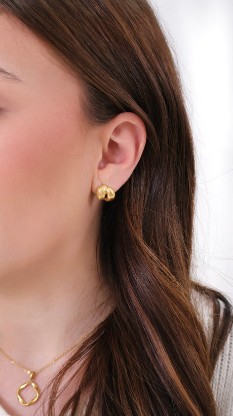 Boucles d’oreilles Camélia - Or