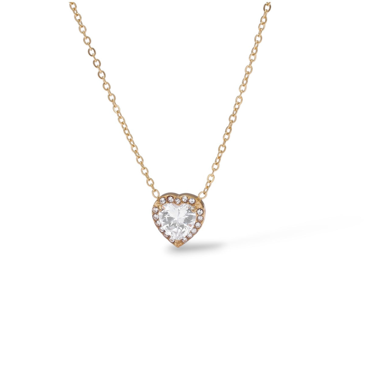 Collier Coeur 2.0 or - Acier inoxydable