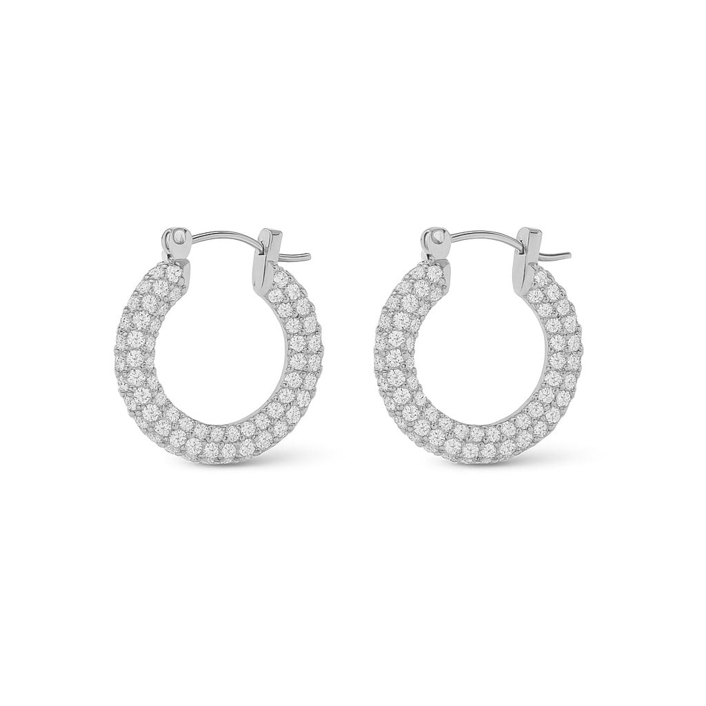 Anneaux Zirconium argent - Acier inoxydable