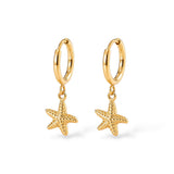 Boucles d’oreilles Étoile de mer - Or