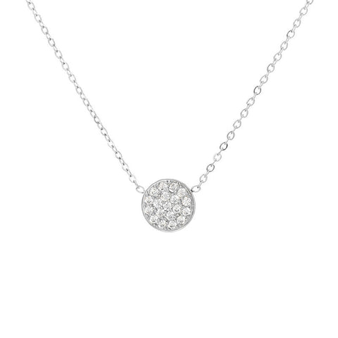 Collier Minimaliste argent avril - Acier inoxydable