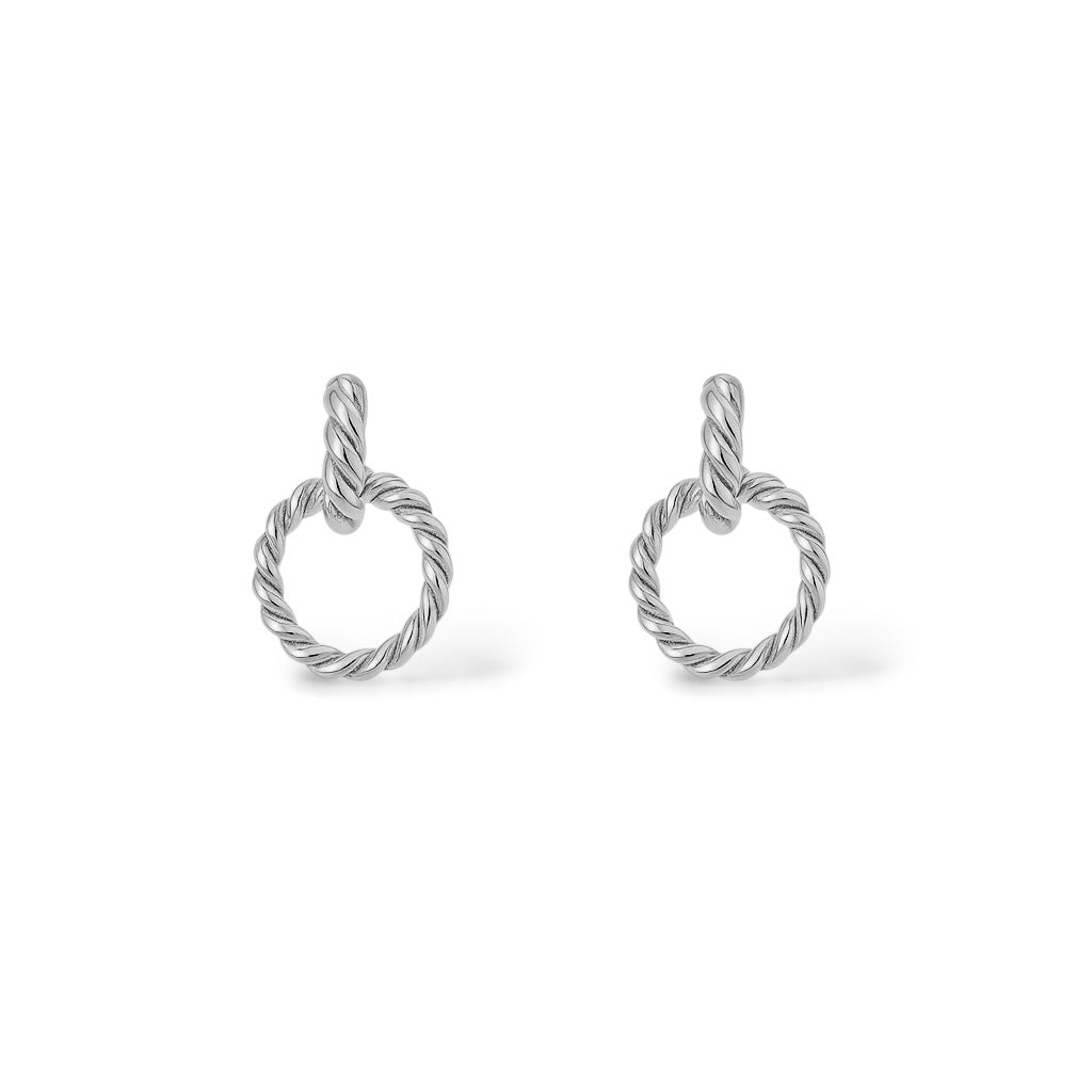 Boucles d’oreilles Célestia argent - Acier inoxydable