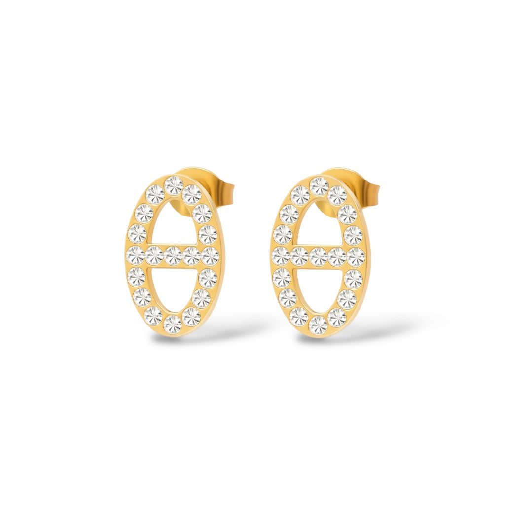 Boucles d’oreilles Diana or - Acier inoxydable