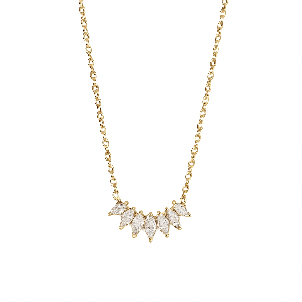 Collier Glow or - Acier inoxydable