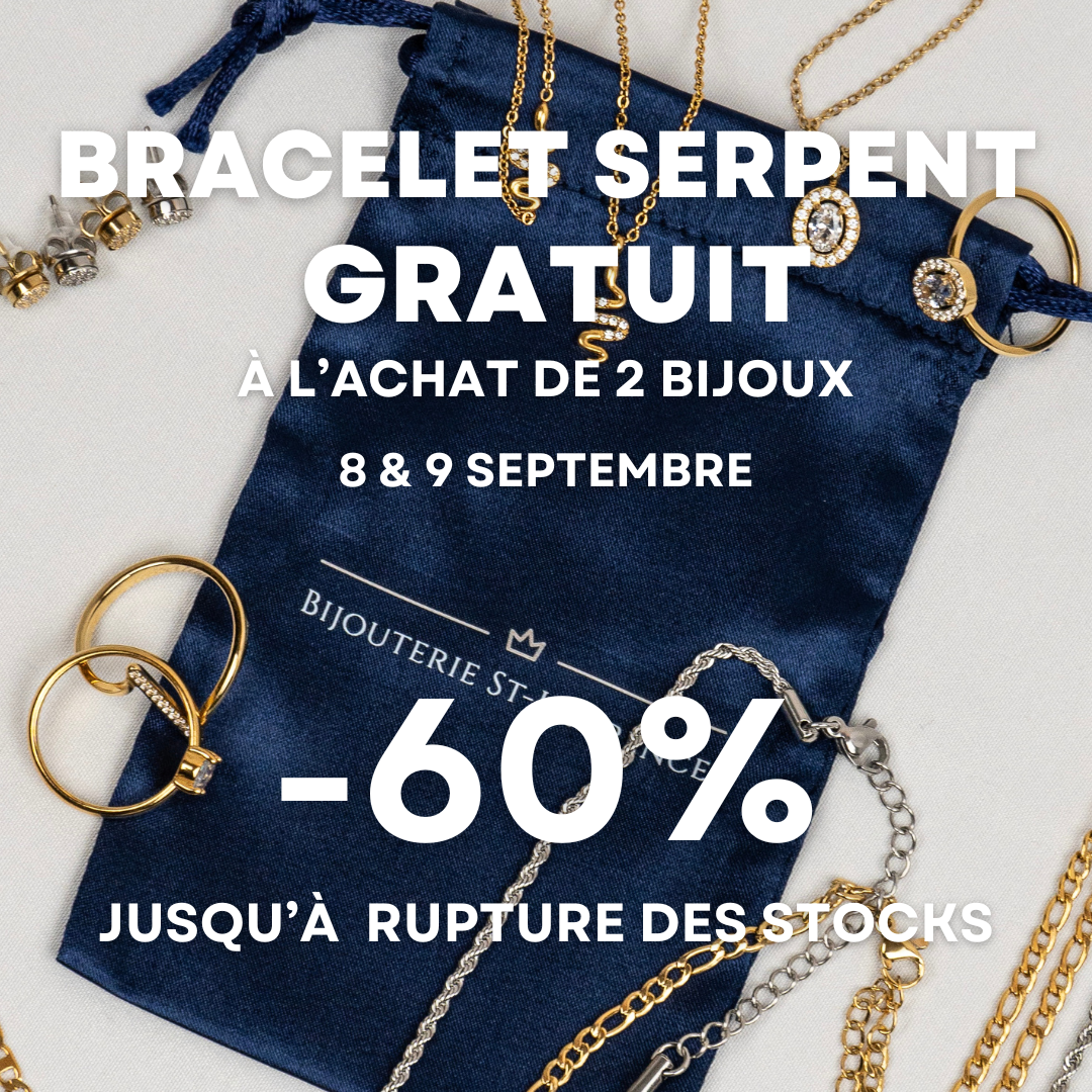 Bracelet Serpent GRATUIT - À l'achat de 2 bijoux - 8 & 9 septembre