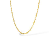 Chaîne Singapour or - Acier inoxydable