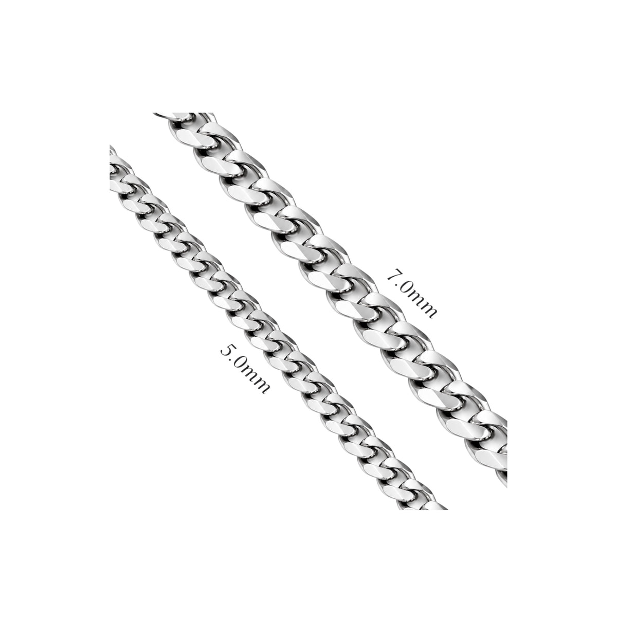 DISPONIBLE 22 OCTOBRE 18H - Chaîne Cubaine 5mm - Argent
