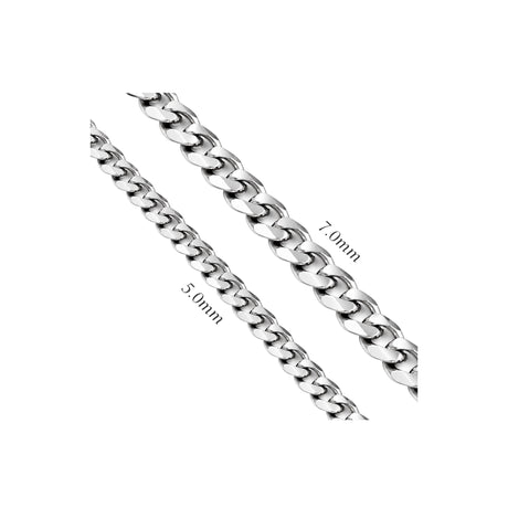 Chaîne Cubaine 5mm - Argent