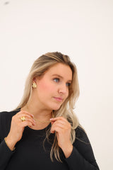 Collier Topaz or - Acier inoxydable