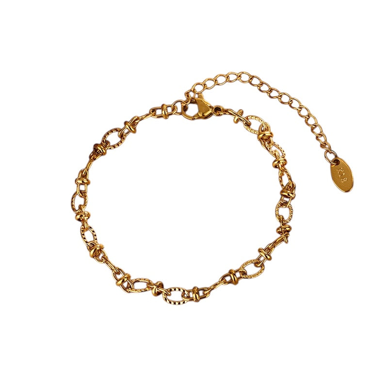 Bracelet Athéna or - Acier inoxydable
