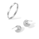 Bracelet Bliss et boucles d'oreilles Orella argent